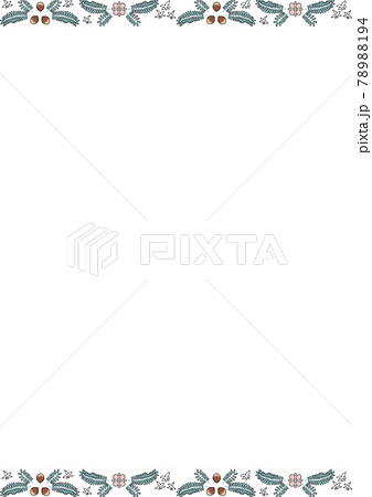 シダやシイの実の奄美植物背景のテンプレート縦 シダやシイの実の奄美植物背景のテンプレート縦 78988194