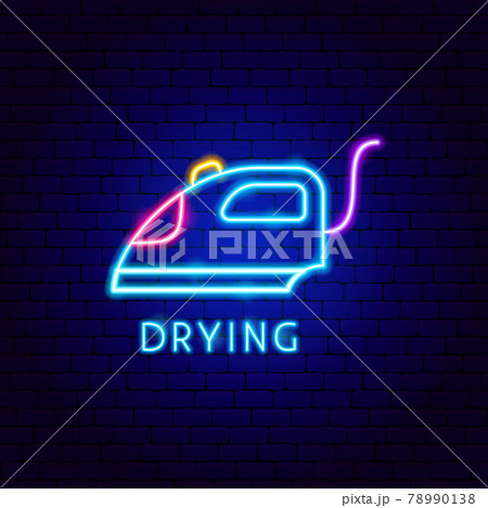 Drying Neon Label 78990138