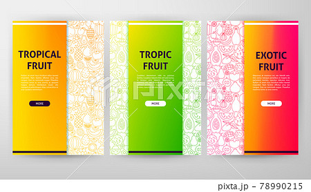 Tropical Fruit Web Design 78990215