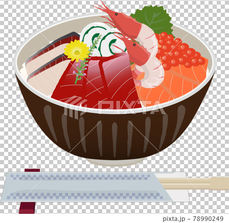 海鮮丼　箸付き 78990249
