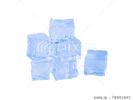 Ice on a white background an isolated on white background 78991845