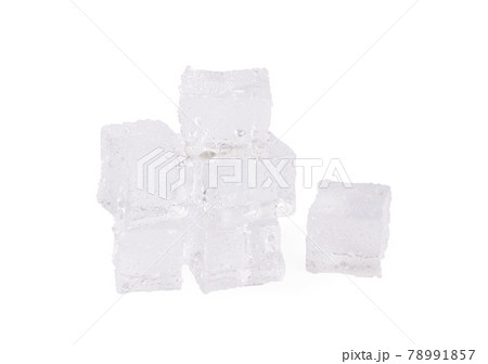 Ice on a white background an isolated on white background 78991857