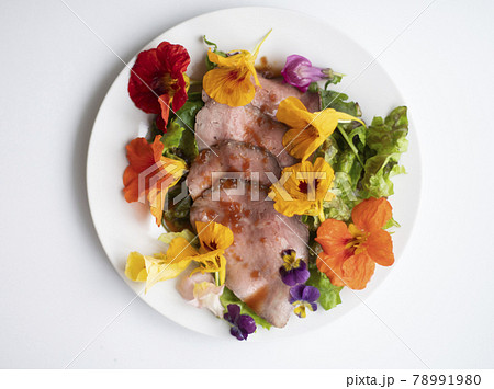 ナスタチウム　Nasturtium　エディブル・フラワー　ハーブ　花　食用花　キンレンカ 78991980