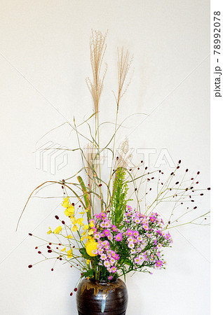 お月見の花 花瓶の写真素材 7978