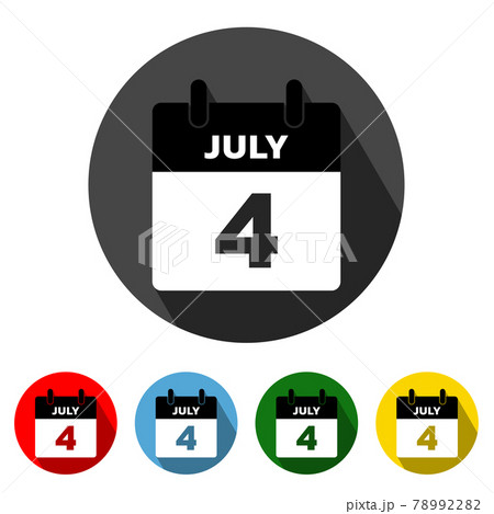 4 July Flat Icon Long Shadow 4 July Flat Icon Long Shadow 78992282