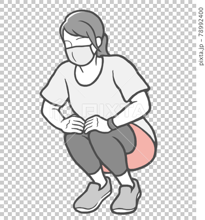 マスク 屈伸 女性 ストレッチ 外 マスク 屈伸 女性 ストレッチ 外 78992400