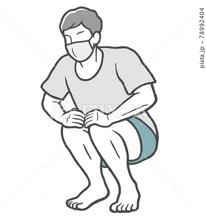 マスク 屈伸 男性 ストレッチ マスク 屈伸 男性 ストレッチ 78992404