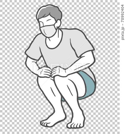 マスク 屈伸 男性 ストレッチ マスク 屈伸 男性 ストレッチ 78992404