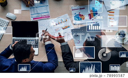 Creative visual of business data analyzing technology Creative visual of business data analyzing technology 78993587
