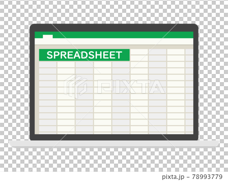 Image of spreadsheet software 78993779