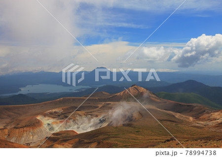 夏の雌阿寒岳登山 78994738