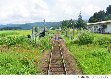 2020年夏の山形鉄道フラワー長井線と車窓からの風景 78995935