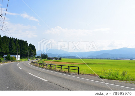 2020年夏の山形鉄道フラワー長井線と車窓からの風景 78995970