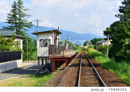 2020年夏の山形鉄道フラワー長井線と車窓風景及び沿線の風景 78996263