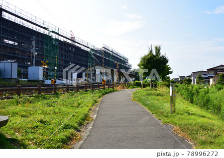 2020年夏の山形鉄道フラワー長井線と車窓風景及び沿線の風景 78996272