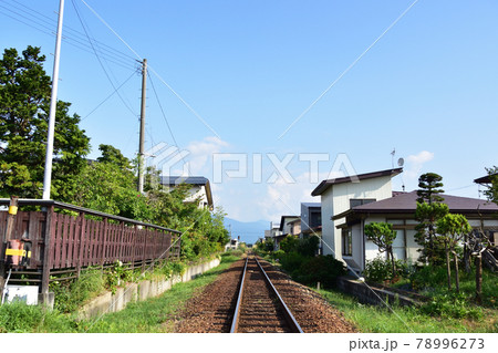 2020年夏の山形鉄道フラワー長井線と車窓風景及び沿線の風景 78996273