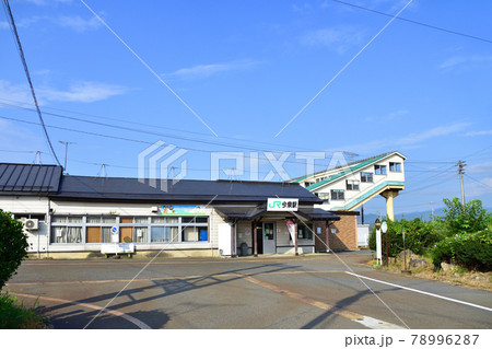 2020年夏の山形鉄道フラワー長井線と車窓風景及び沿線の風景 78996287