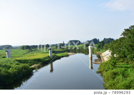 2020年夏の山形鉄道フラワー長井線と車窓風景及び沿線の風景 2020年夏の山形鉄道フラワー長井線と車窓風景及び沿線の風景 78996293
