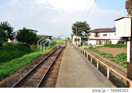 2020年夏の山形鉄道フラワー長井線と車窓風景及び沿線の風景 78996302