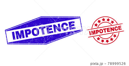 IMPOTENCE Unclean Badges in Circle and Hexagon Shapes 78999526