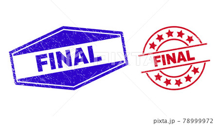 FINAL Scratched Stamp Seals in Circle and Hexagon Shapes 78999972