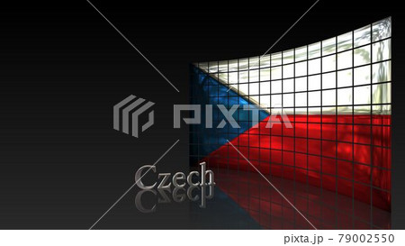 床に映るCzechの国旗とテキスト5-1-3 床に映るCzechの国旗とテキスト5-1-3 79002550