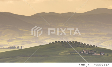 Tranquil landscape Tuscany 79005142
