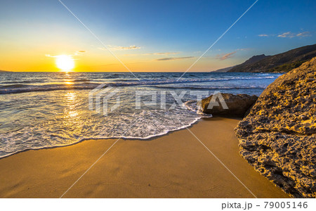 Sunset in Mediterranean sea Sunset in Mediterranean sea 79005146