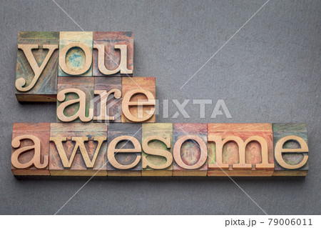 you are awesome in wood type 79006011
