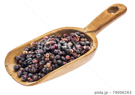 rustic scoop of freeze dried elderberries rustic scoop of freeze dried elderberries 79006263