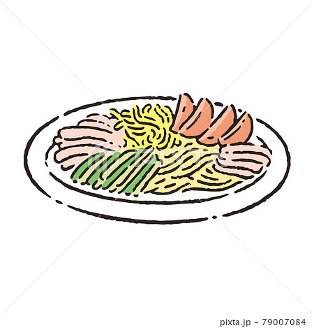 季節_夏_食べ物_料理_冷やし中華 79007084