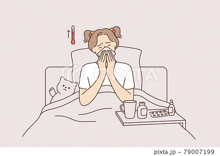 Fever, illness and feeling ill concept 79007199