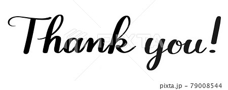 Thank You の手書き文字のイラスト素材