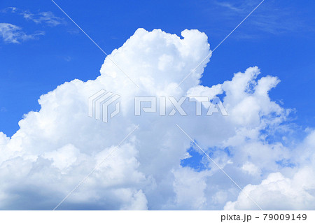 夏の大空 巨大な入道雲 夏の大空 巨大な入道雲 79009149