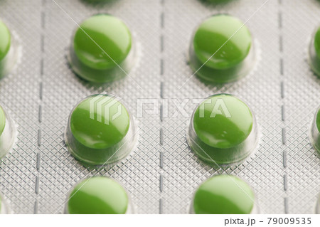 blister pack with green pills blister pack with green pills 79009535