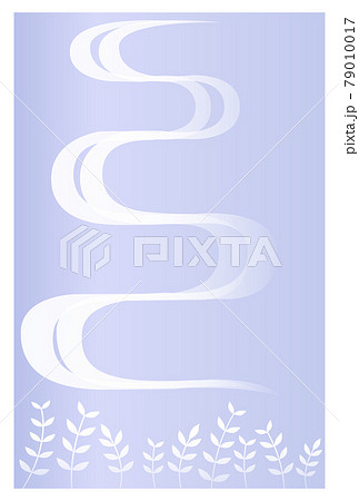 喪中はがき シンプルな草の背景 喪中はがき シンプルな草の背景 79010017