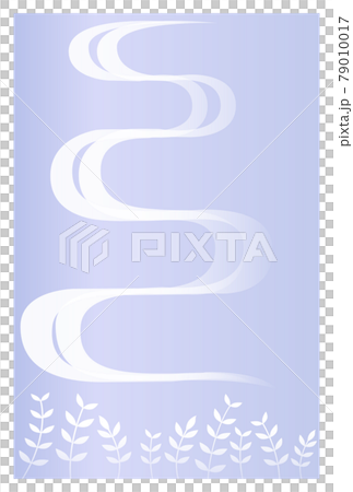 喪中はがき シンプルな草の背景 喪中はがき シンプルな草の背景 79010017