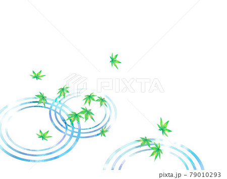 夏紅葉と水面 79010293