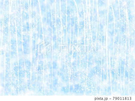 ブルーの背景に白いラインの水彩背景画像 夏のイメージのイラスト素材