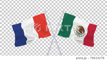 Flags of France and the United States of Mexico Flags of France and the United States of Mexico 79014276