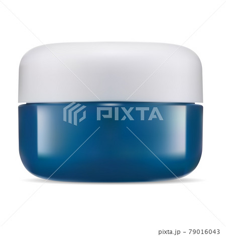 Cream jar, cosmetic case mockup. Plastic container 79016043