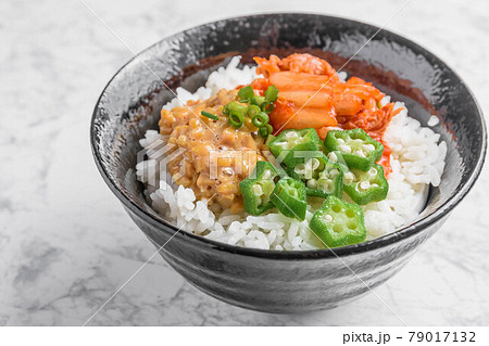 納豆キムチ丼 納豆キムチ丼 79017132