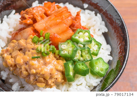 納豆キムチ丼 79017134