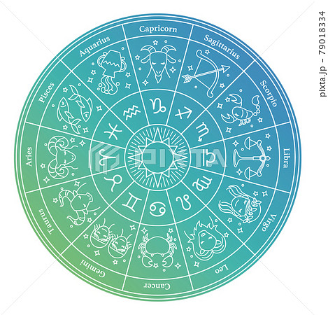 ホロスコープ 12星座の表のイラスト素材 [79018334] - PIXTA