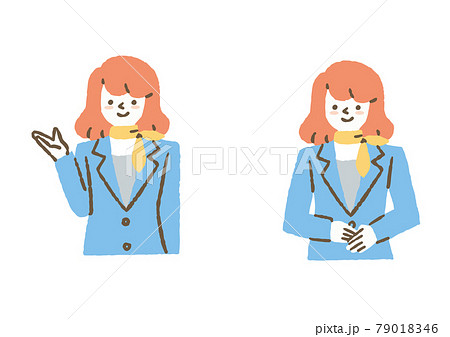 受付にいる女性 79018346