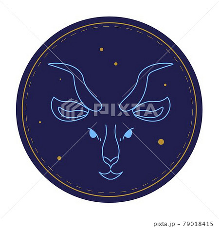 Capricorn astrological sign, horoscope symbol 79018415