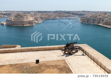 The Saluting Battery corner, Valletta Malta 79019049