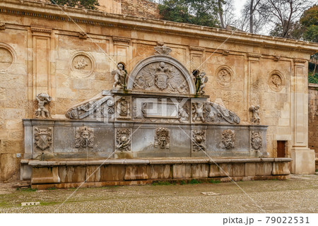 Pilar de Carlos V in Alhambra, Granada, Spain 79022531