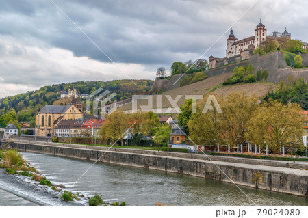 View of Marienberg Fortress, Wurzburg, Germany 79024080