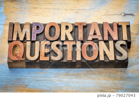 important questions word abstract in wood type important questions word abstract in wood type 79027043